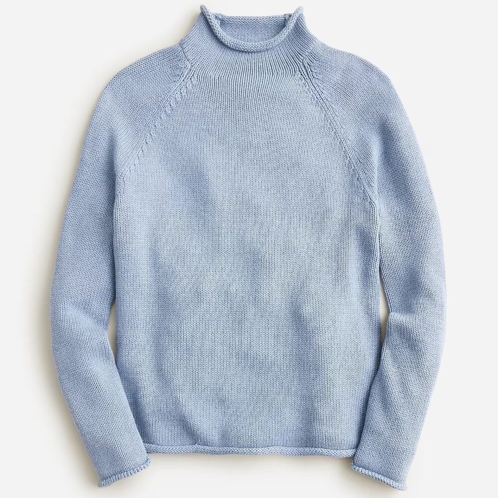 NWT J Crew Rollneck Sweater in Light Blue
